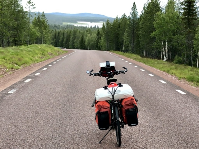 Eine der wenigen Abfahrten, heute ging es nur bergauf