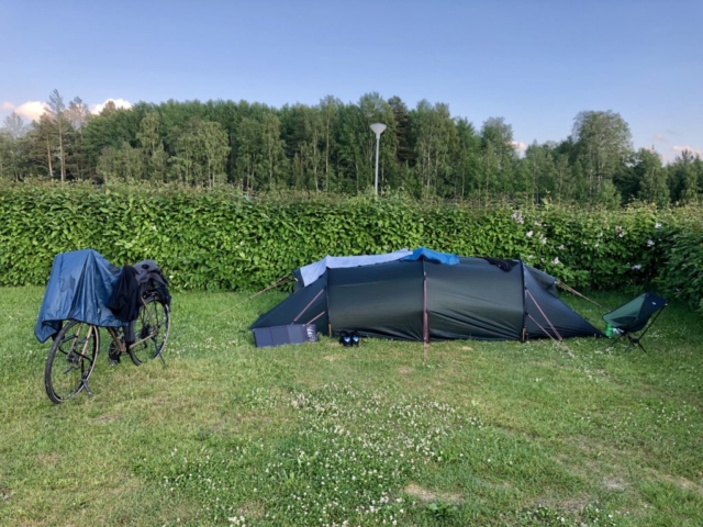 Mein Camp für die nächsten zwei Nächte